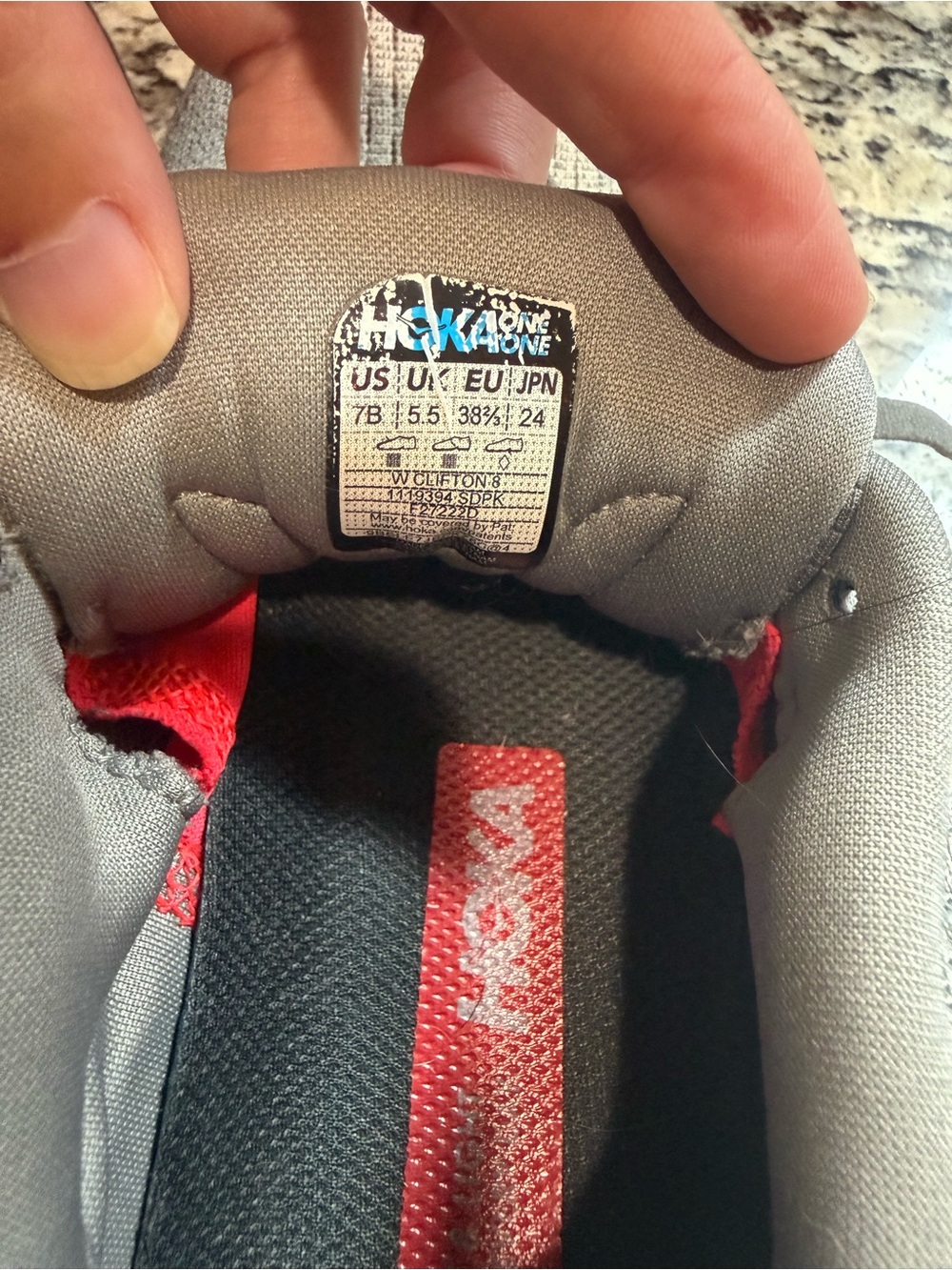 Hoka Clifton 8 Running Shoes Women’s 7 - Picture 10 of 11